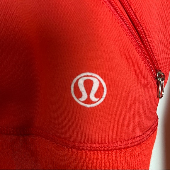 Lululemon Women Red Track Jacket Medium Full Zip Activewear Gym Workout Outdoors - Picture 4 of 15